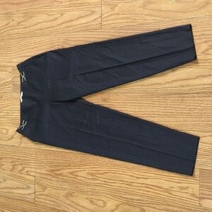 Charcoal gray Reda wool women's dress pants with blue sripe, Boss Hugo Boss 4
